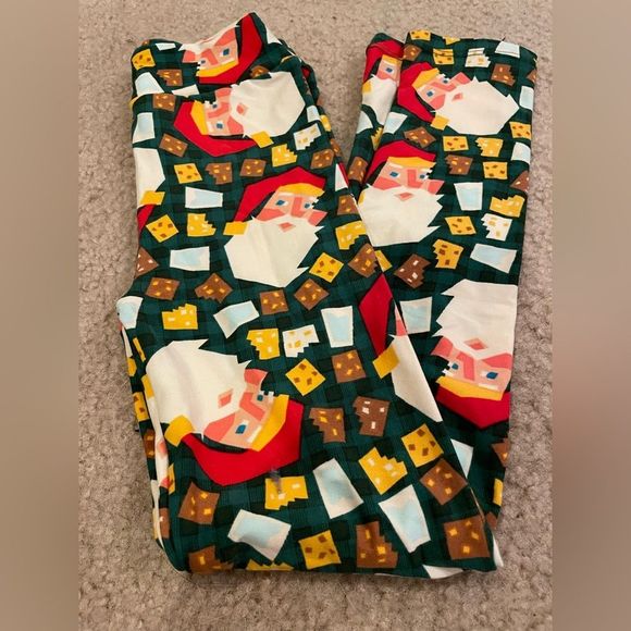 Lularoe holiday kid’s leggings l/xl - Picture 1 of 4